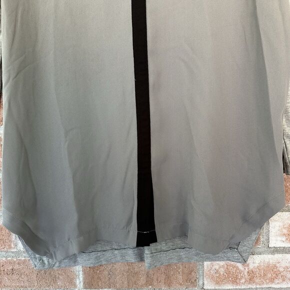 Lysse Contrast Millie Top Blouse Gray XS - Picture 4 of 10